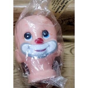 Hobo Head Smiling Clown Doll 4 3/4" Vintage Craftin' NOS Mangelsen's